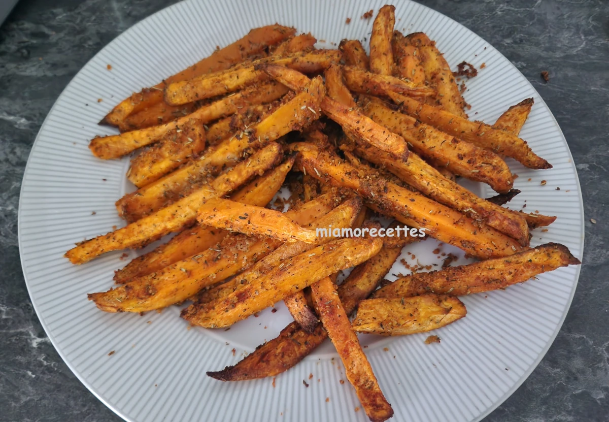 Frites de patates douces épicées cuites au AirFryer