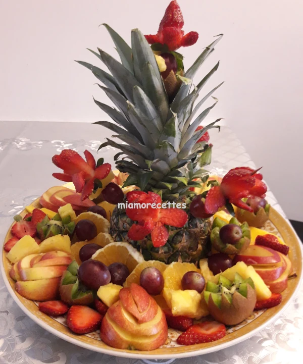 des fruits sculptés