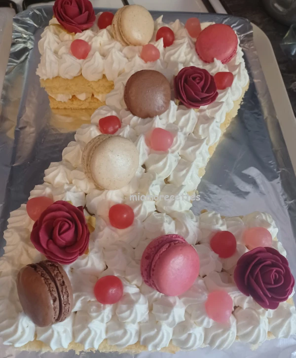 Letter Cake sous forme de la lettre Z
