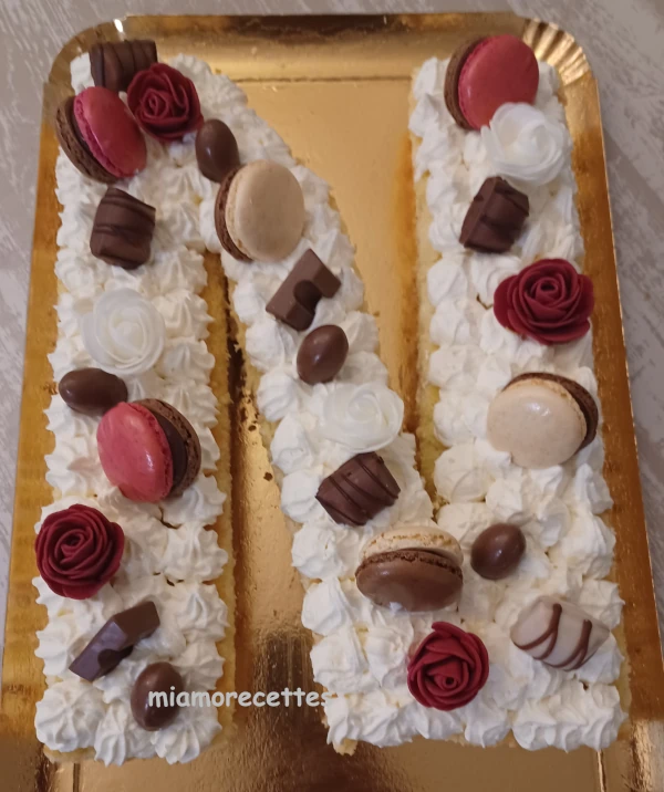 Letter Cake sous forme de la lettre N