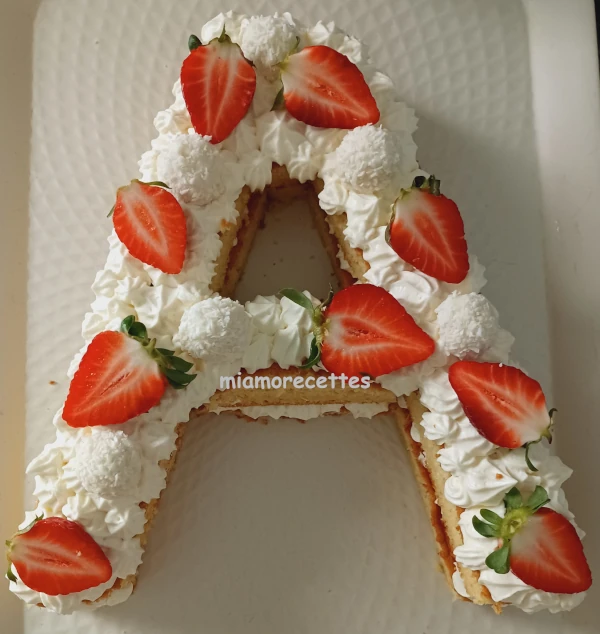 Letter Cake sous forme de la lettre A