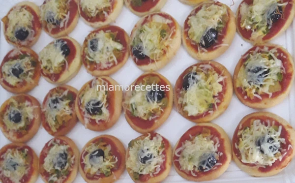 Mini pizza au légumes