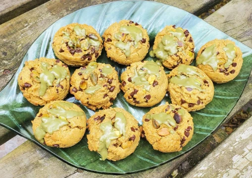 Cookies à la pâte de pistache
