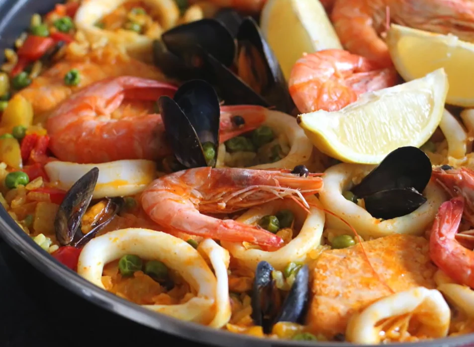 Paella aux fruits de mer