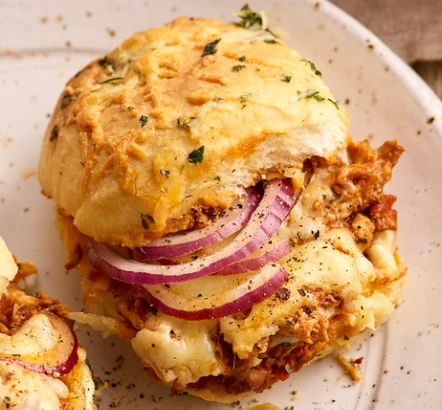 Burgers au poulet et cheddar