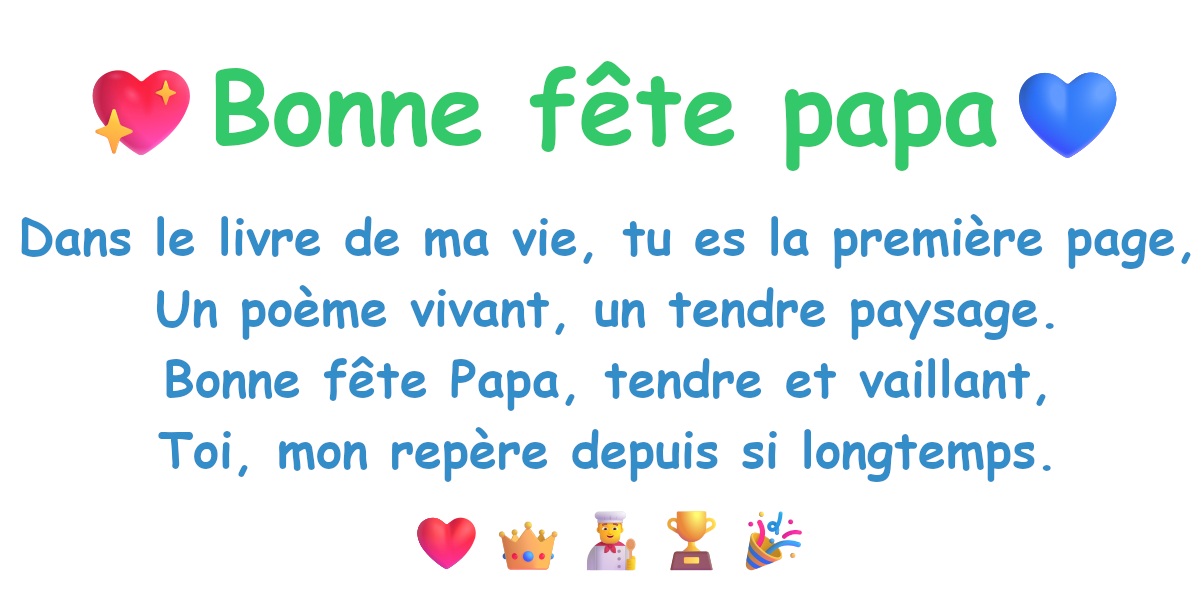 Bonne fête papa