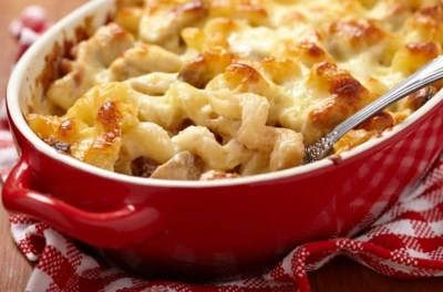 Gratin de pâtes au thon