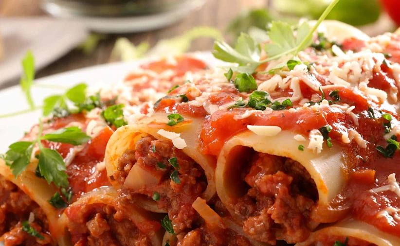 Cannellonis à la bolognaise