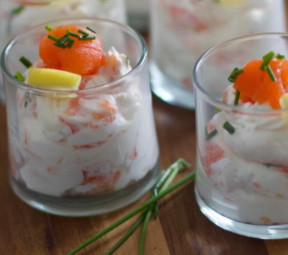 Verrines au saumon