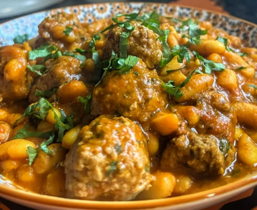 Haricots blancs en sauce