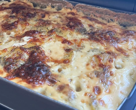 Gratin au saumon fumé