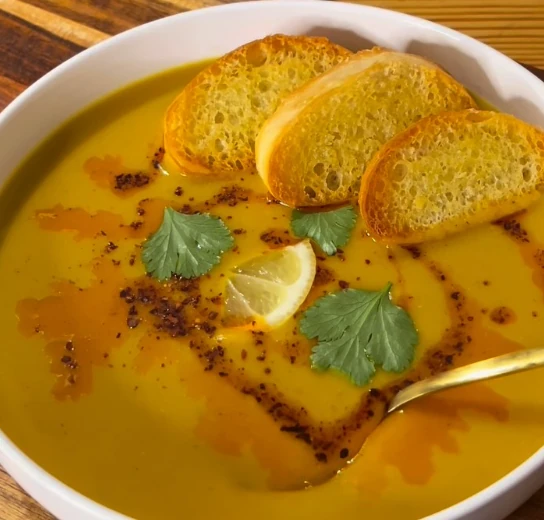 Soupe aux légumes et lentilles corail