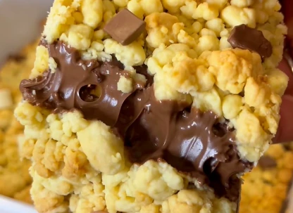 Gâteau crumble nutella