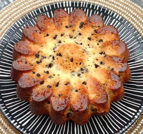 Gâteau au skyr et pépites de chocolat
