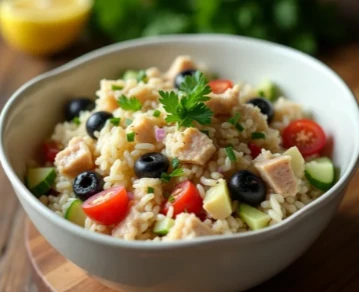 Salade de riz au thon