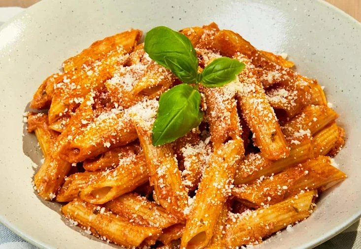 Penne à la tomate et mascarpone
