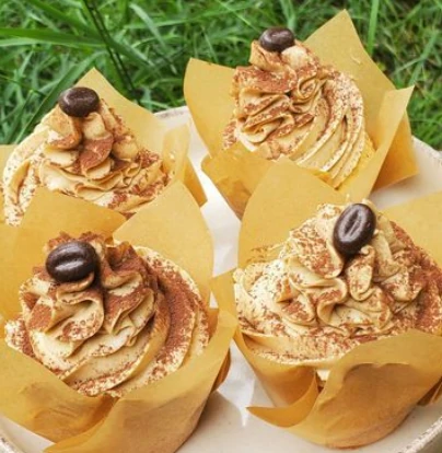 Cupcake café cappuccino