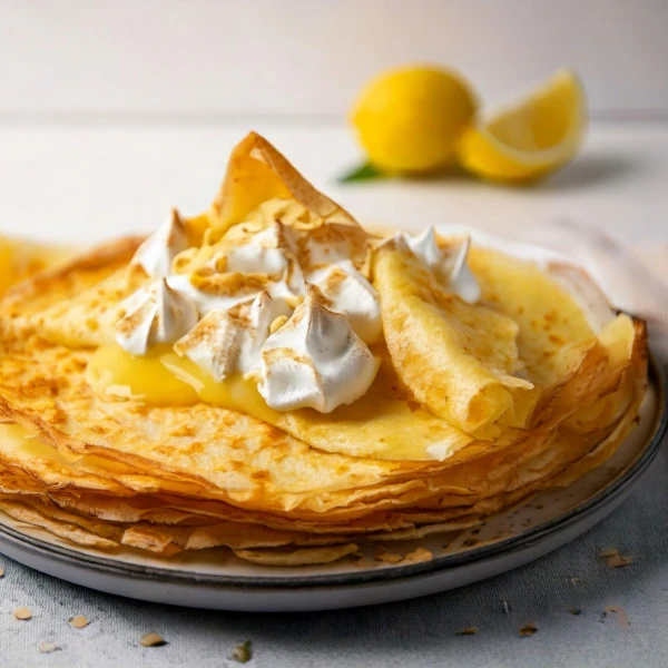 Crêpes façon tarte au citron meringuée