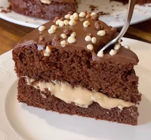 Gâteau au chocolat cœur Bueno