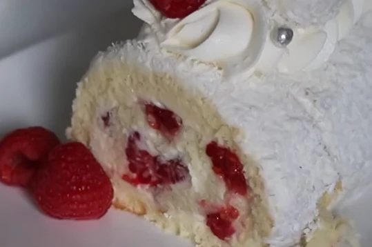 Bûche à la framboise