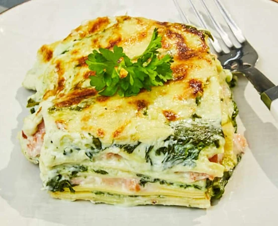 Lasagnes au saumon & mozzarella
