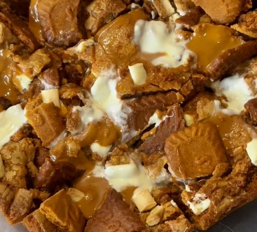 Blondie chocolat blanc et spéculoos