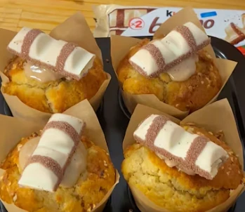Muffins façon Kinder Bueno White