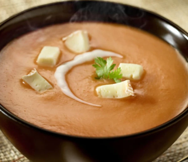 Velouté de patate douce et carotte au fromage