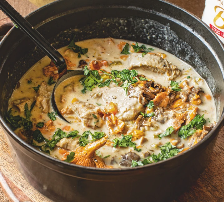 Blanquette de veau aux champignons
