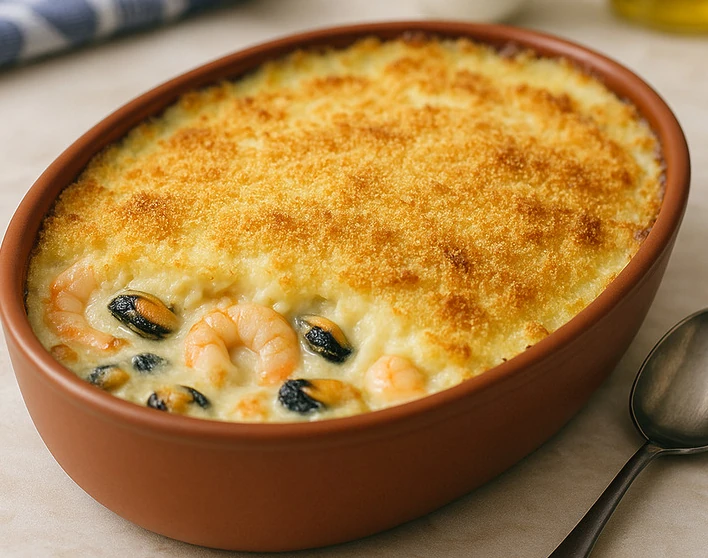 Gratin de fruits de mer