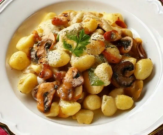 Gnocchis aux champignons