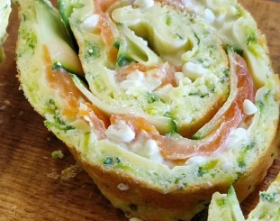 Roulé aux courgettes