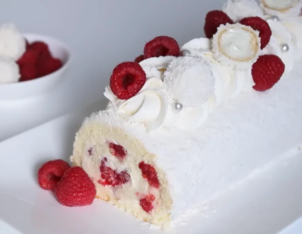 Bûche à la framboise