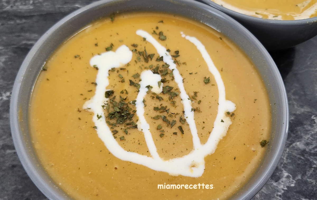 Soupe de lentilles corail