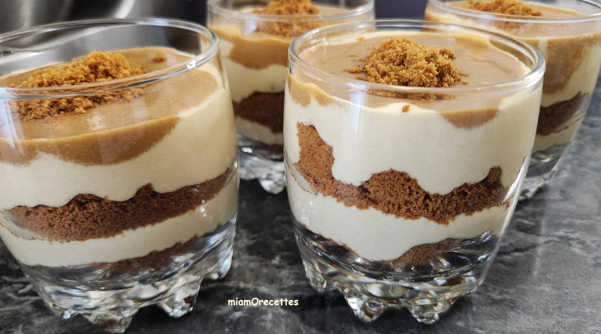 Verrines tiramisu spéculoos