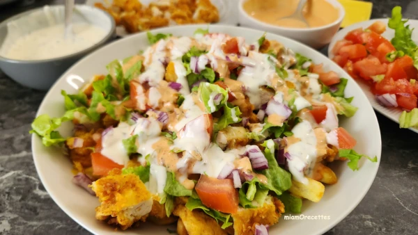 Chicken burger bowl
