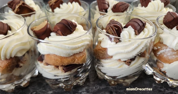 Verrines tiramisu Kinder Bueno