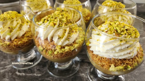 Verrines Kunafa Pistache
