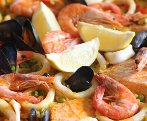 Paella aux fruits de mer