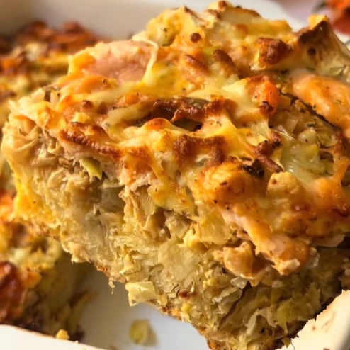 Quiche pâte filo saumon poireaux