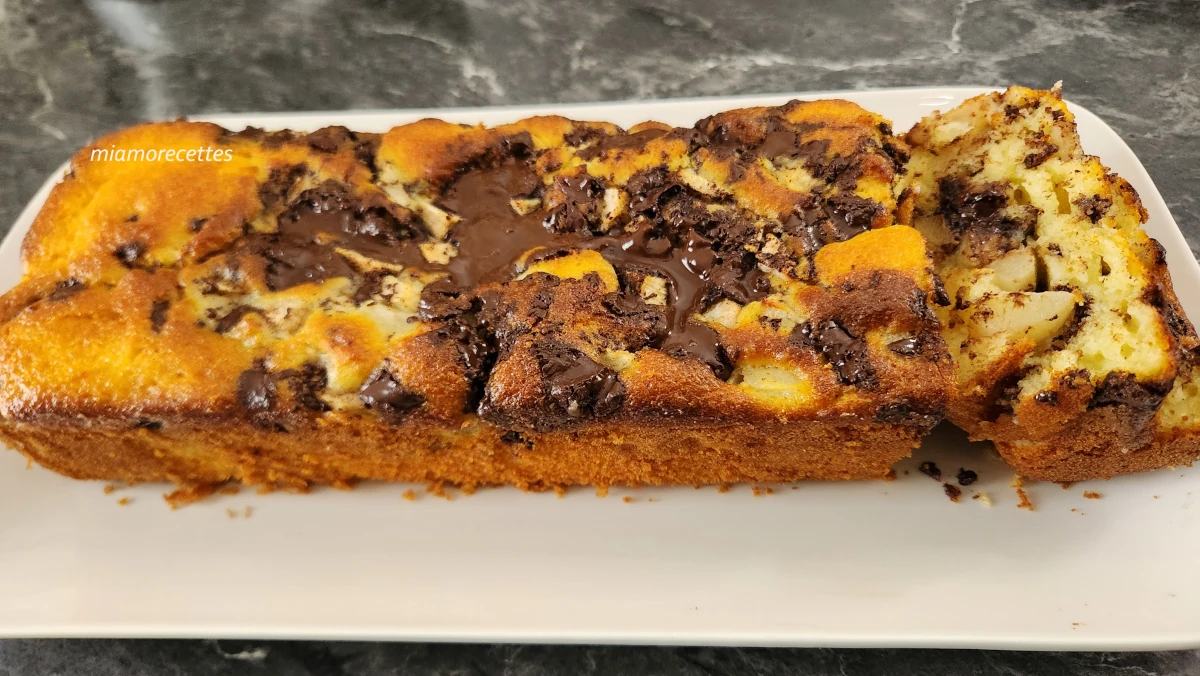 Cake poires chocolat