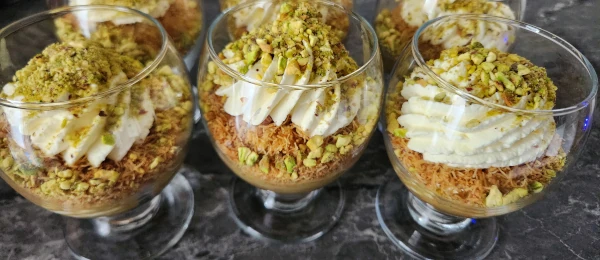 Verrine kunafa pistache