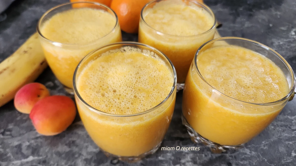 Jus abricot, orange et banane