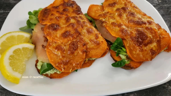 Wraps de patate douce au saumon