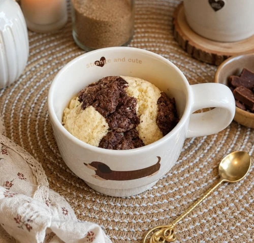 Petit sablé marbré au mug