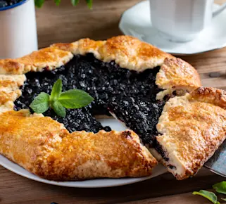 Tarte aux myrtilles à la ricotta