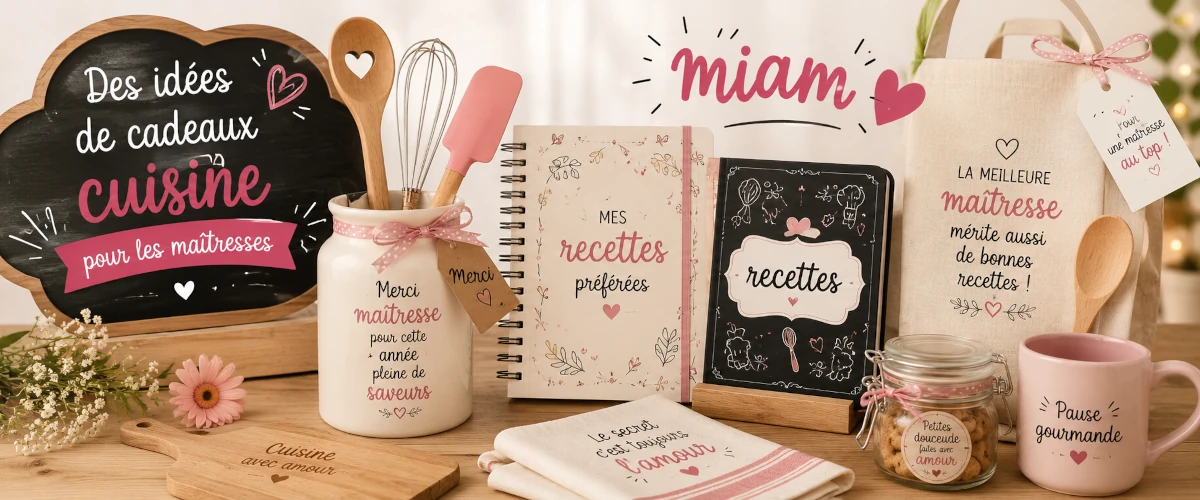 Idées de cadeaux cuisine pour maîtresse et maître