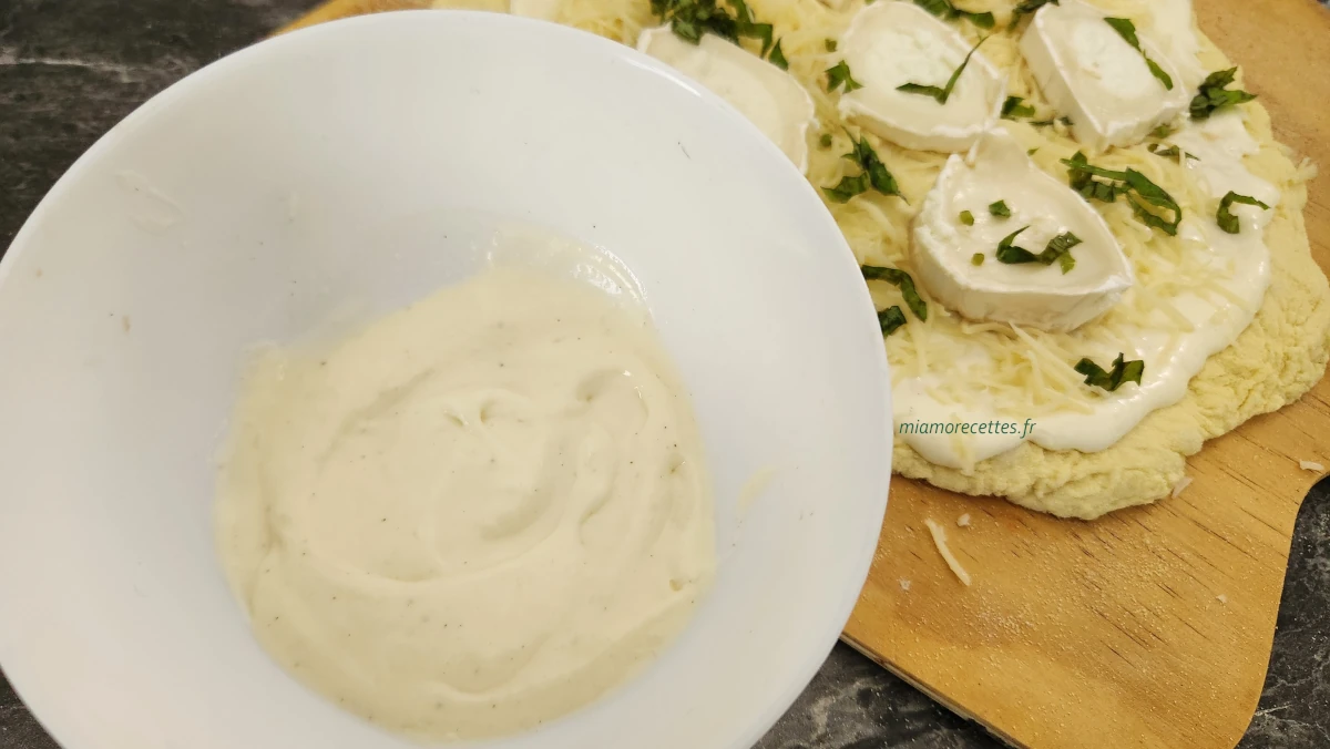 Sauce blanche pour pizza