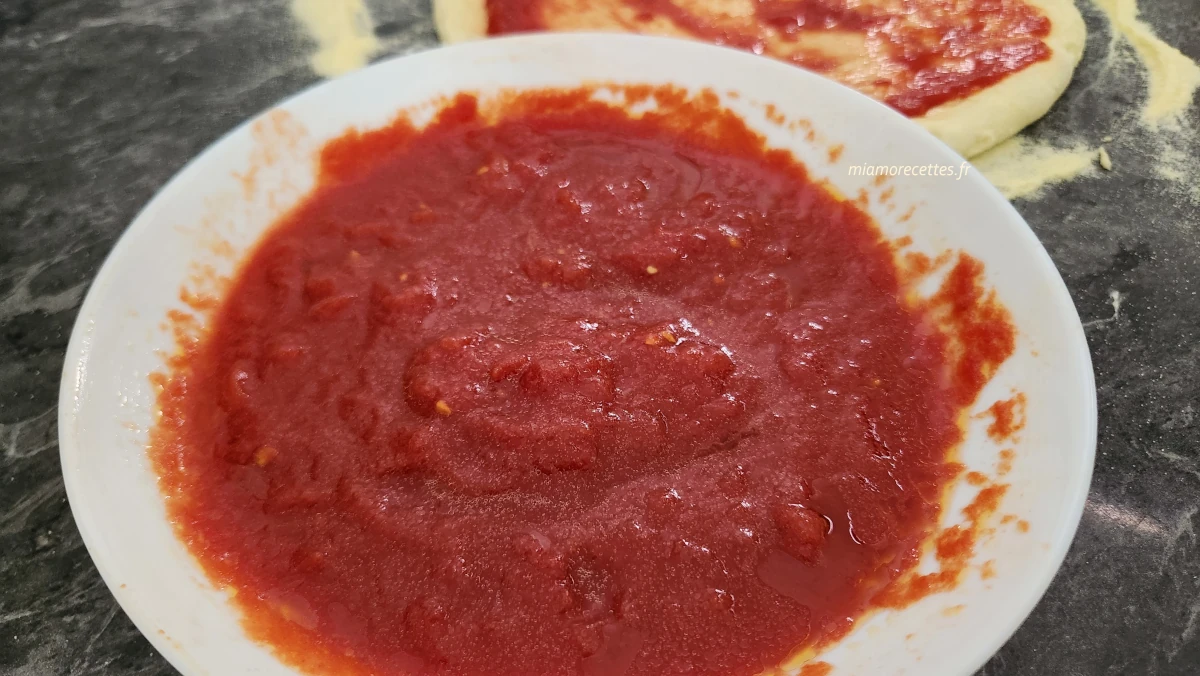sauce tomate express pour pizza
