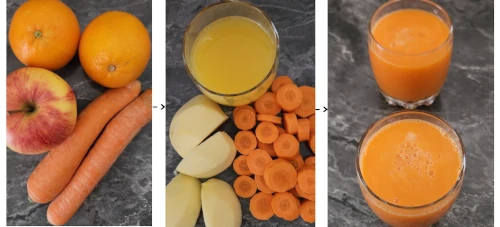 Jus Carotte, Pomme et Orange